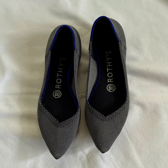 Rothy’s The Point Birdseye gray flats - Picture 1 of 9